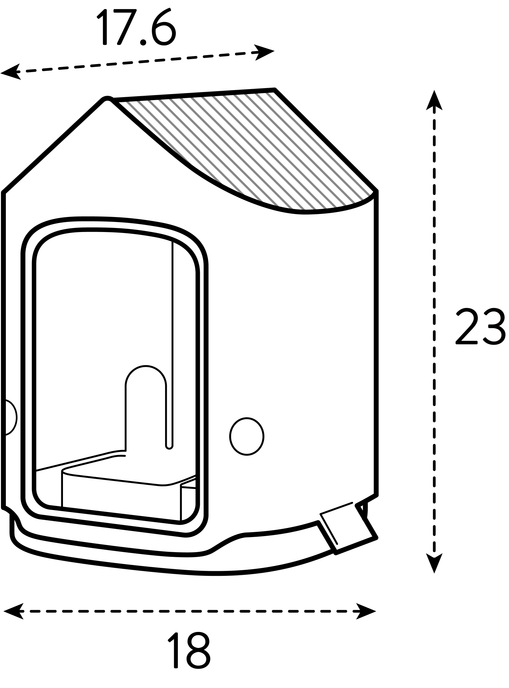 cosy bird feeder 18cm toscaans rood